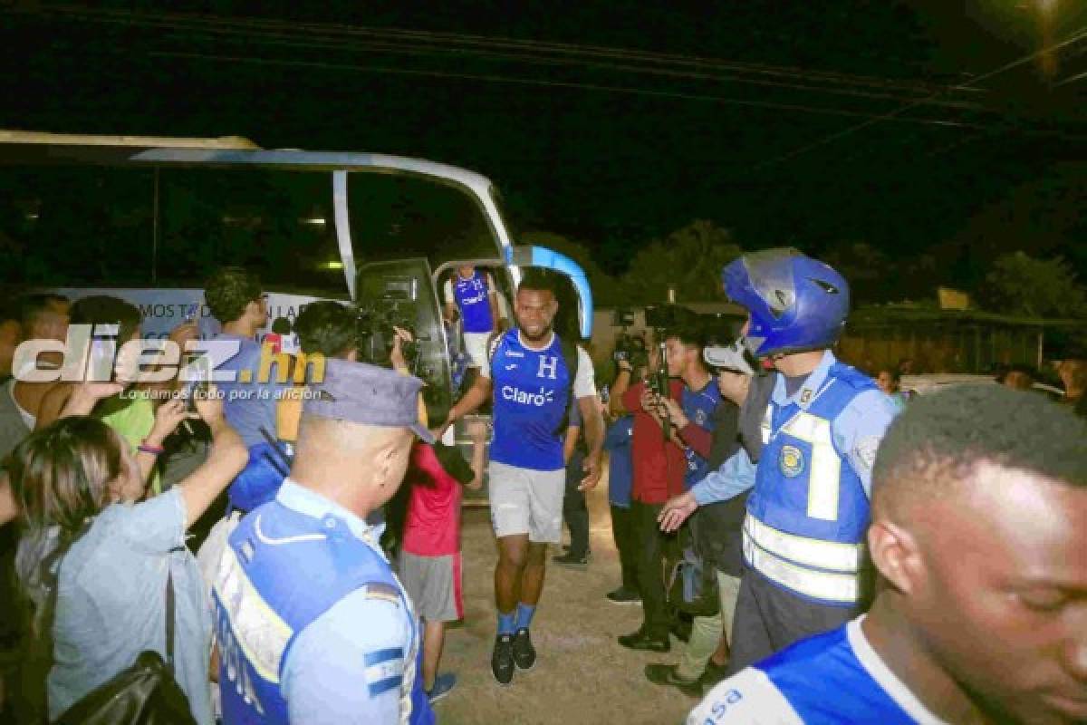 ¡Ambientazo! Choloma se alegró con la llegada de la Selección de Honduras