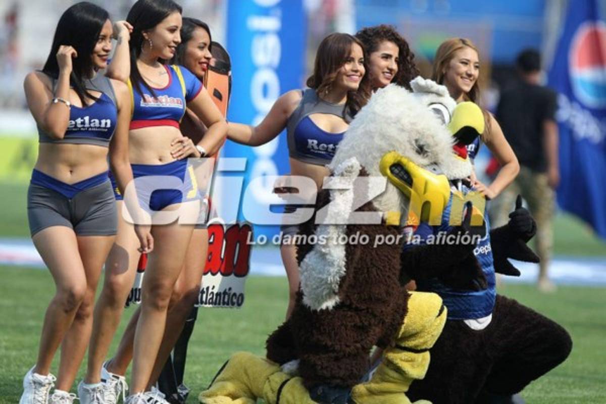 ¡Qué lindas! El lado más sexy del clásico Motagua-Olimpia en el estadio Nacional