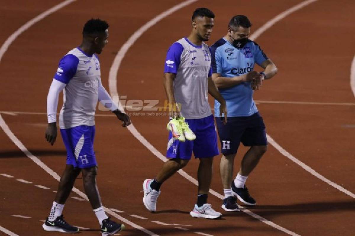 Con cuatro legionarios y los cañoneros del Vida: así fue el primer entrenamiento de Honduras en el Estadio Olímpico