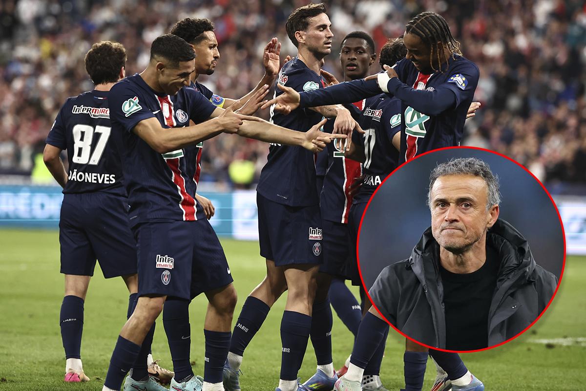 Goleada del PSG y se queda con la Copa de Francia: el equipo de Luis Enrique va por el triplete