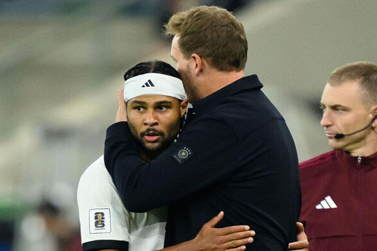 Nagelsmann lamentó la lesión de Gnabry que lo tiene prácticamente fuera del Mundial 2026.