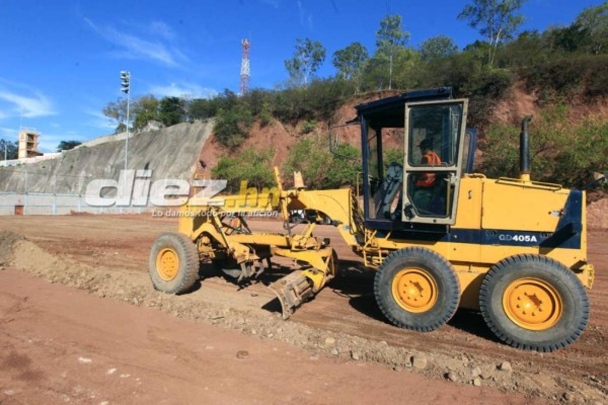 En fotos: El mini estadio que Fenafuth está construyendo en Tegucigalpa