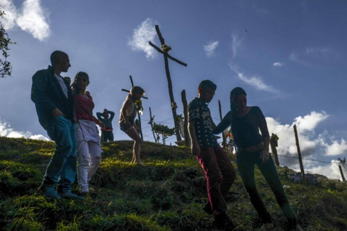 Así luce el cerro donde se estrelló el avión el Chapecoense hace un año