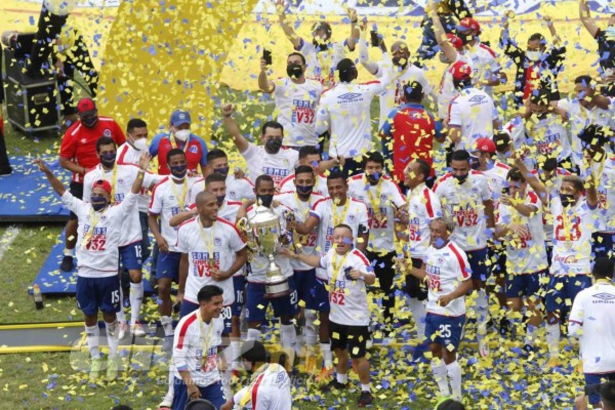 El Yankel se pinta de blanco: así fue la locura del Olimpia luego de coronarse bicampeón en Honduras