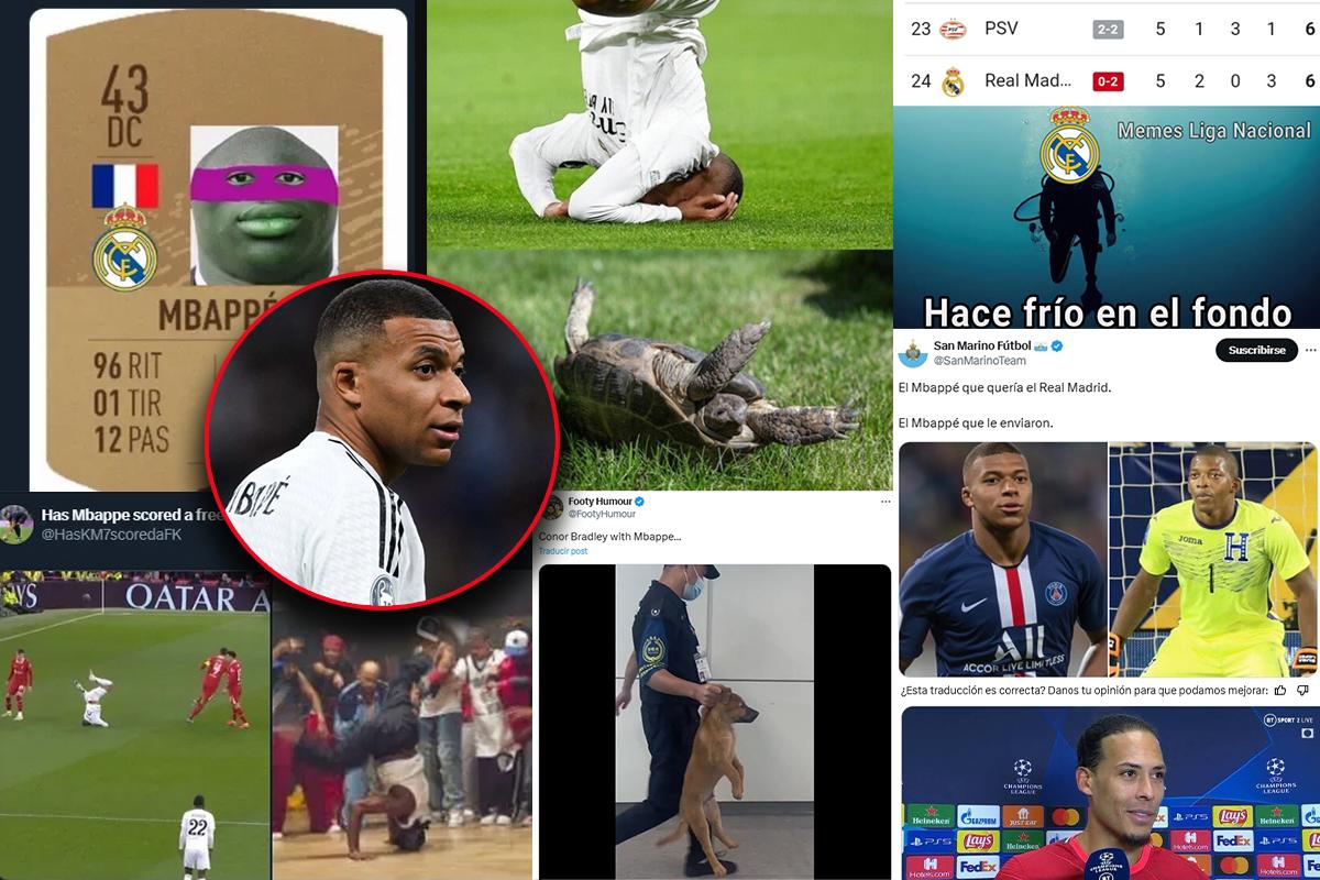 Los memes destrozan a Mbappé por la dura derrota del Real Madrid en Champions ante Liverpool