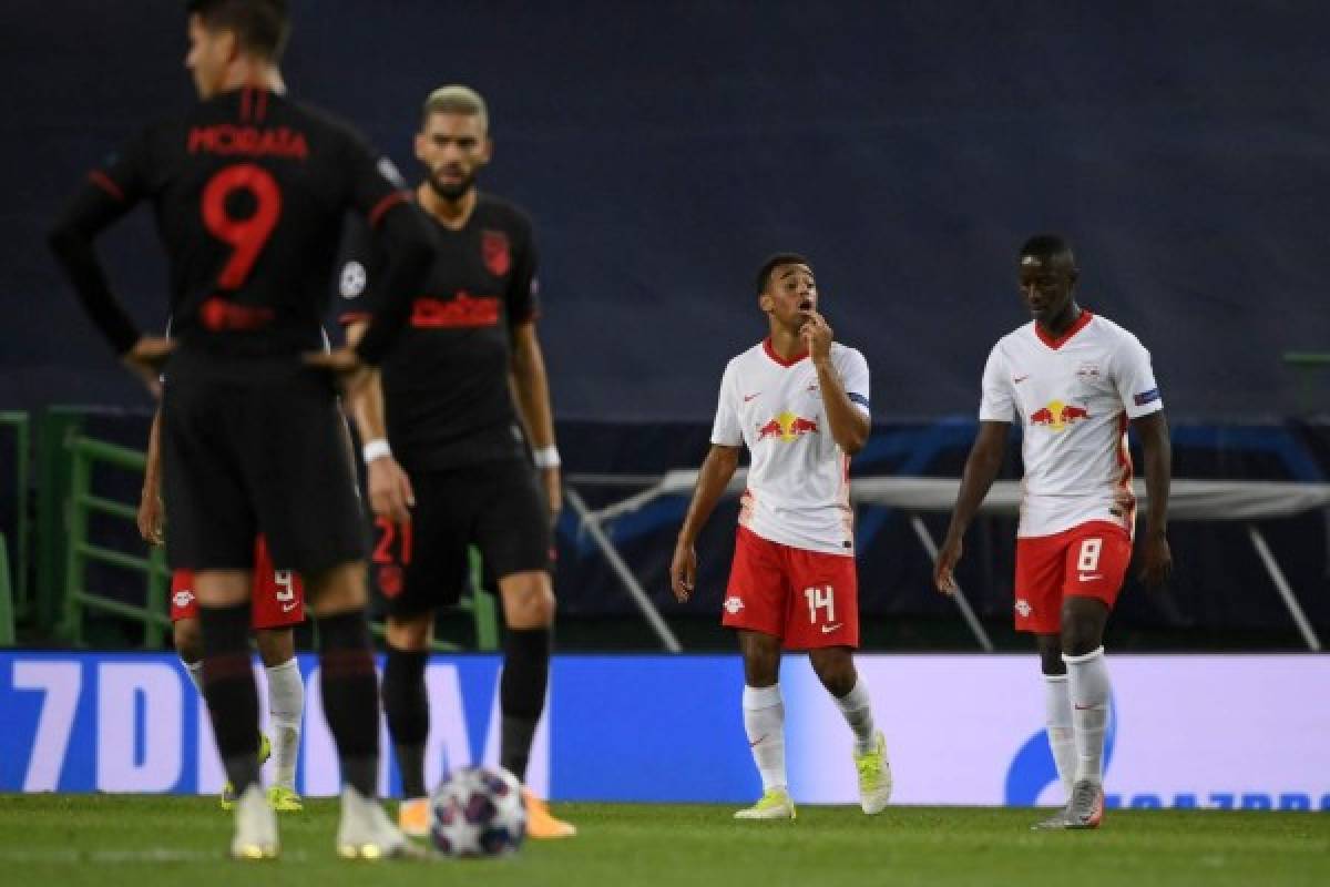 NO SE VIO EN TV: La peor foto de Cholo Simeone, la amargura de Joao Félix y la euforia del Leipzig   