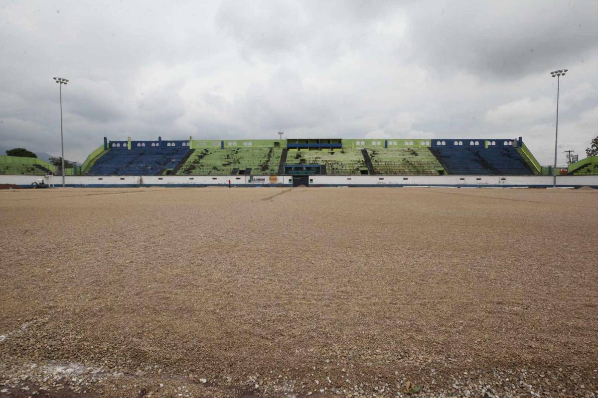 Así luce el estadio Juan Ramón Brevé Vargas, que recibe los trabajos de remodelación para cambio de césped ¿Cuándo finaliza la obra?