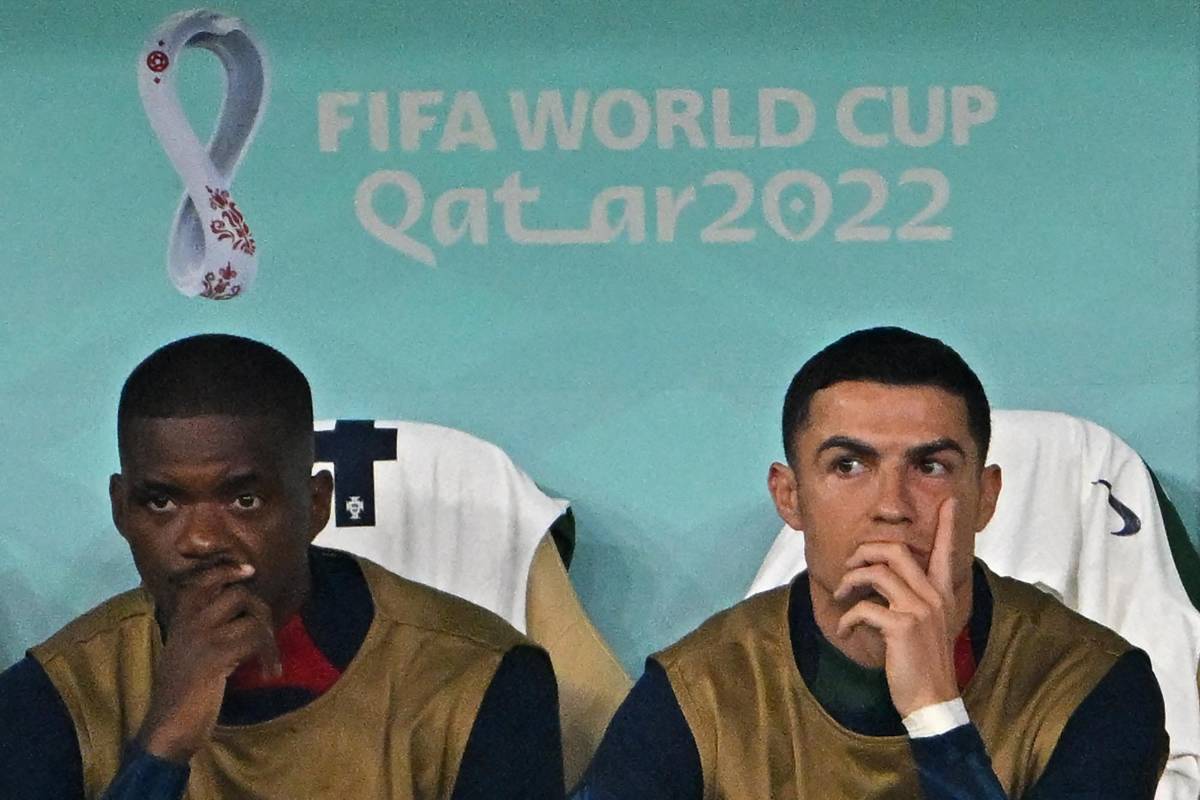 Lágrimas en su último Mundial: Las desgarradoras imágenes de Cristiano Ronaldo tras ser eliminado en Qatar 2022