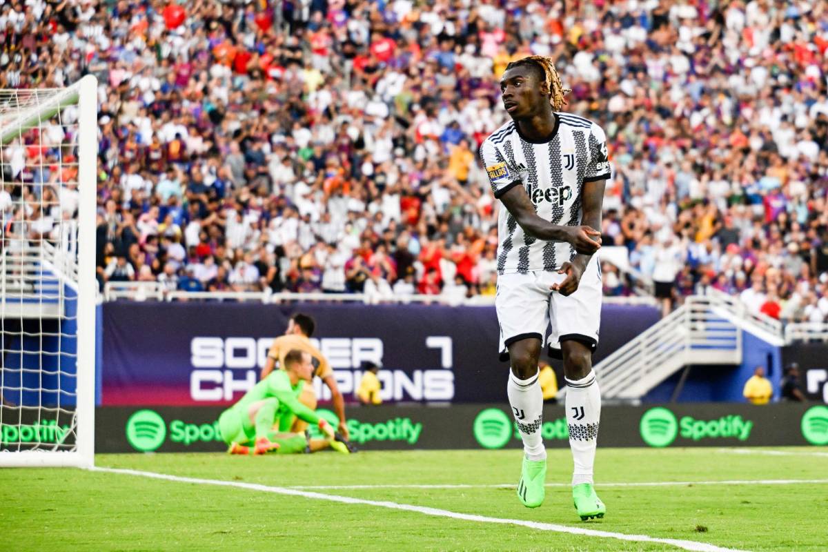 El sueñito de Dembelé, abrazo de Di María al poste y un baile de Kean: Así se vivió el Barcelona vs Juventus en Estados Unidos