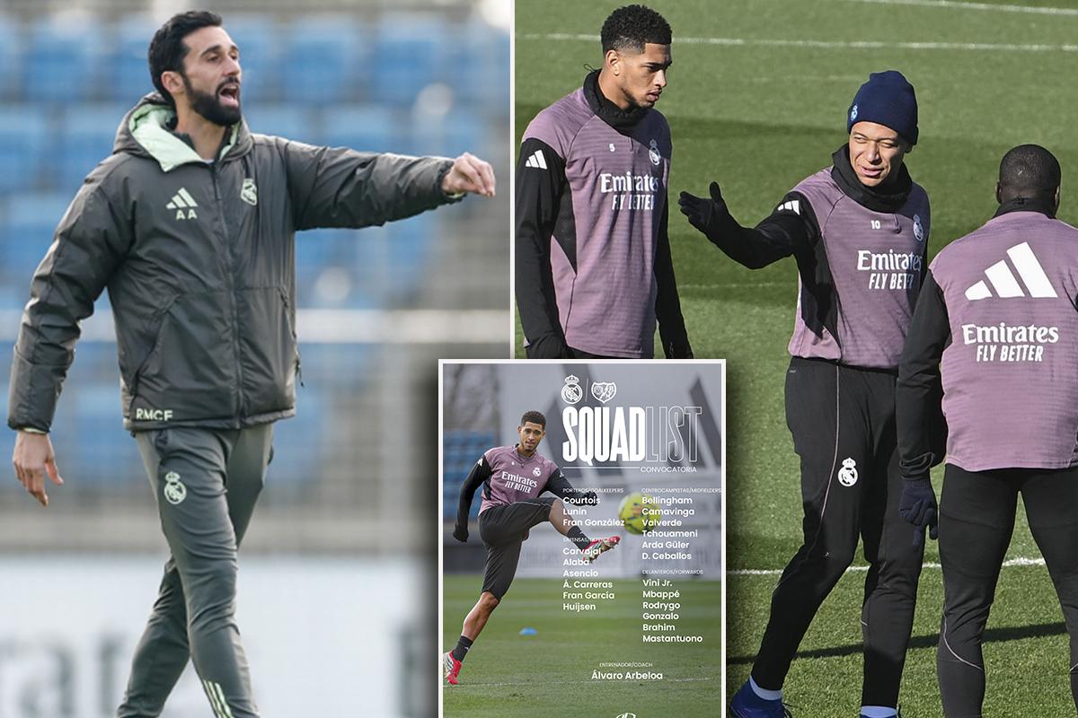 Se recuperaron, pero Arbeloa los deja afuera: la convocatoria del Real Madrid para enfrentar al Rayo en LaLiga