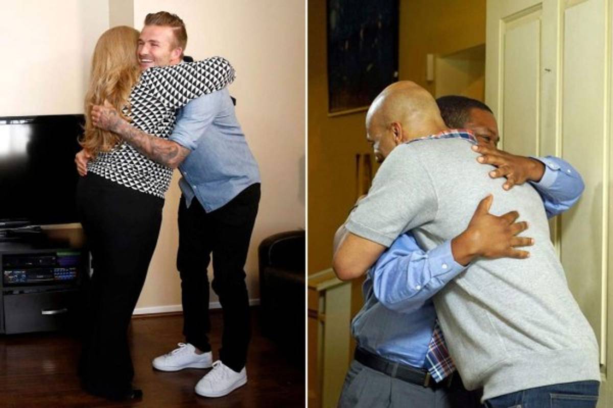 FOTOS: Así emocionó David Beckham a esta familia al donarles 100 mil dólares