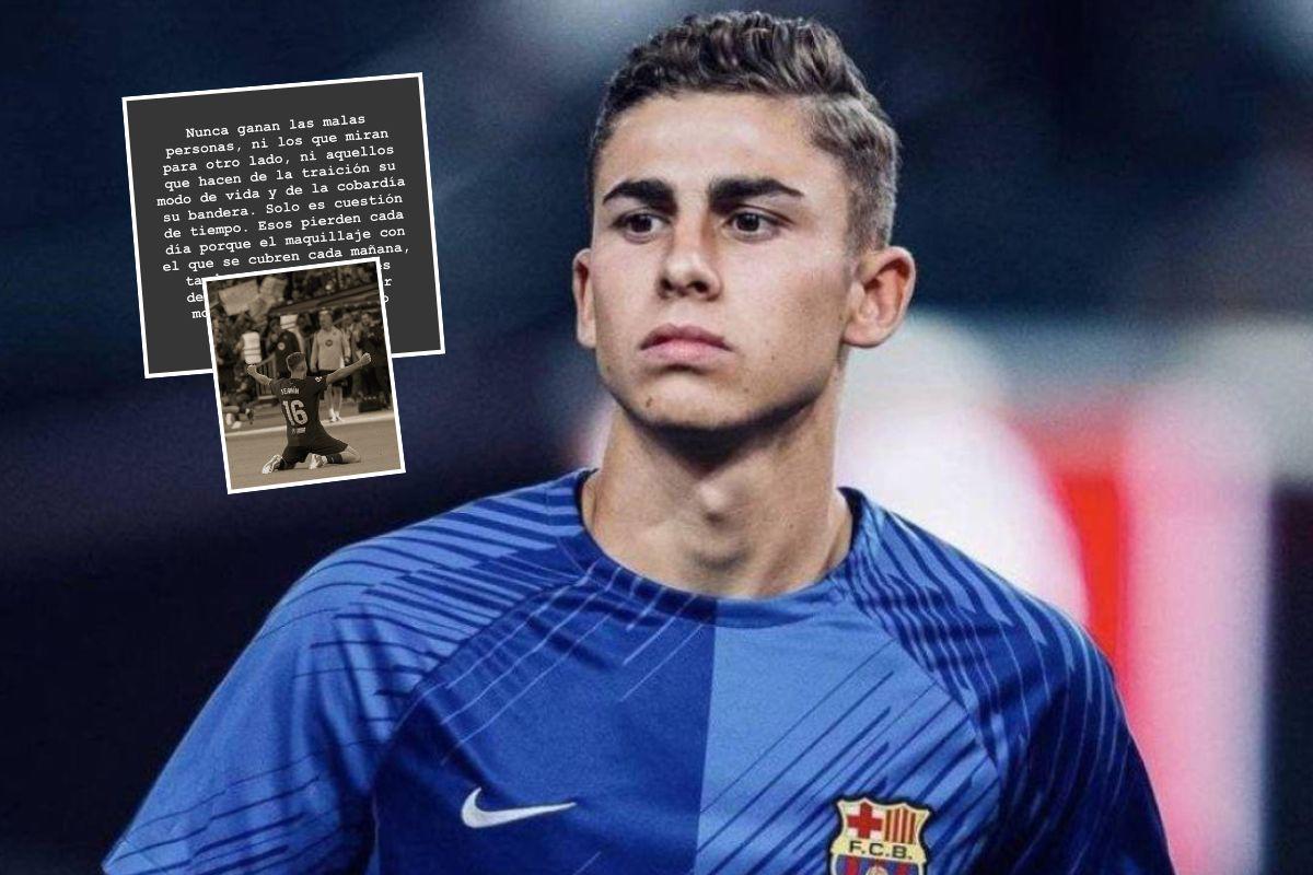 El duro mensaje de Fermín López hablando de traición, pero lo acaba borrando: Nunca ganan las malas personas...