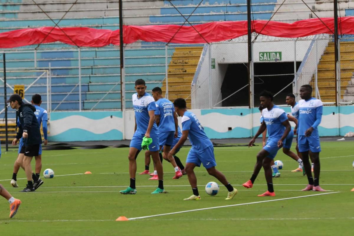 Futbolista se ejercitó separado: así fue el último entrenamiento de la Selección de Honduras previo al viaje a Nicaragua