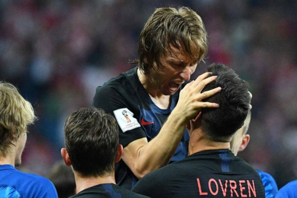 No se vio en TV: El beso a Rakitic, el desahogo de Modric y la eufórica celebración croata