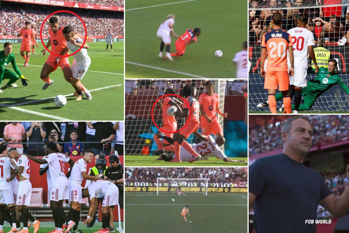 La gran polémica en el Sevilla-Barcelona, Lewandowski fue el villano y la amargura de Hansi Flick