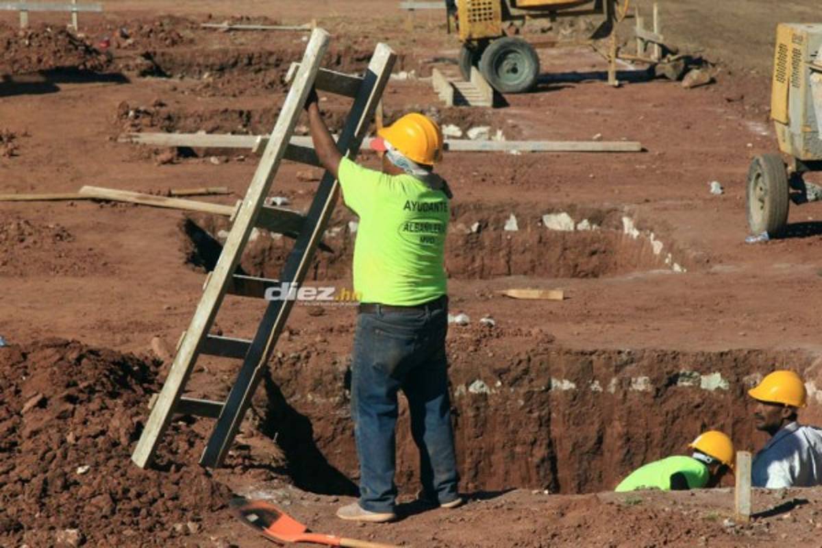 En fotos: El mini estadio que Fenafuth está construyendo en Tegucigalpa