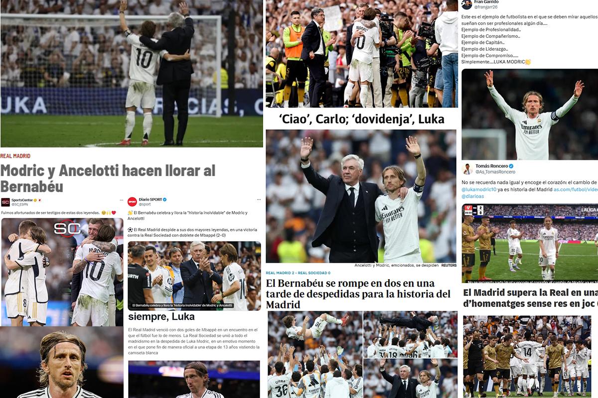 Real Madrid: prensa mundial reacciona por el adiós de Ancelotti y Modric; esto dicen en Barcelona