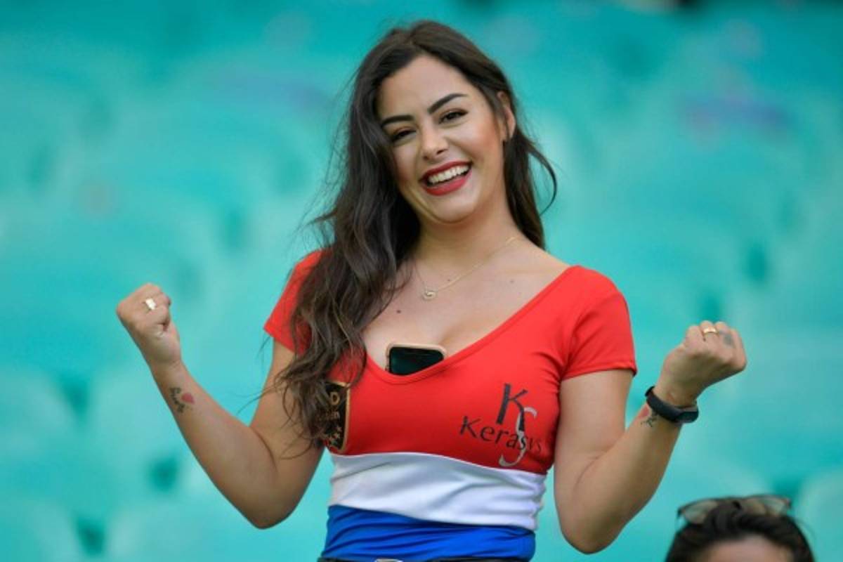 ¡Unas diosas! Larissa Riquelme y Cindy Álvarez enamoran en el Colombia-Paraguay