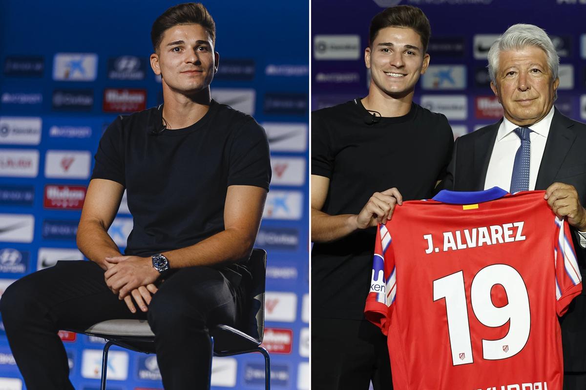 Julián Álvarez fue presentado con el Atlético y su decisión de dejar el Manchester City: “Simeone me dijo que viniera...”