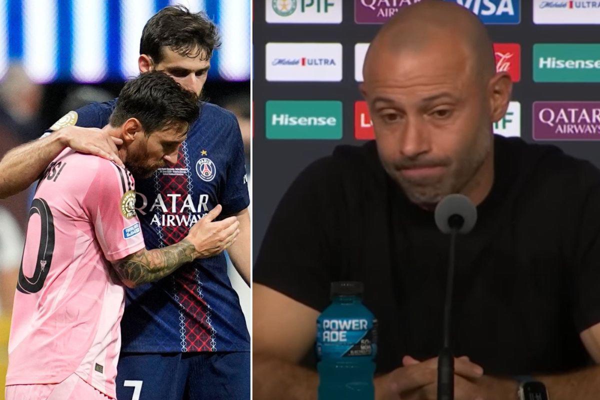 Mascherano tras sufrir paliza del PSG y su frase sobre Messi: Me hubiese gustado que si nos tenían que marcar...