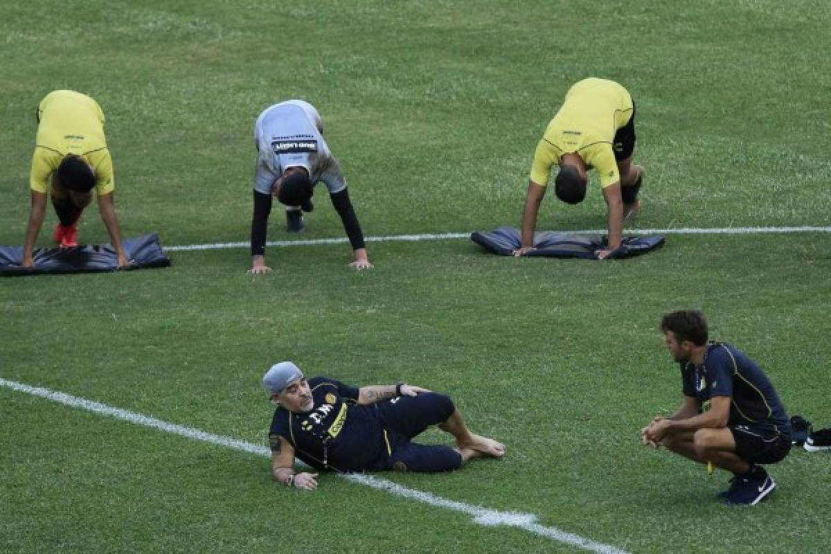 Así son los entrenamientos de Diego Maradona en Dorados de Sinaloa