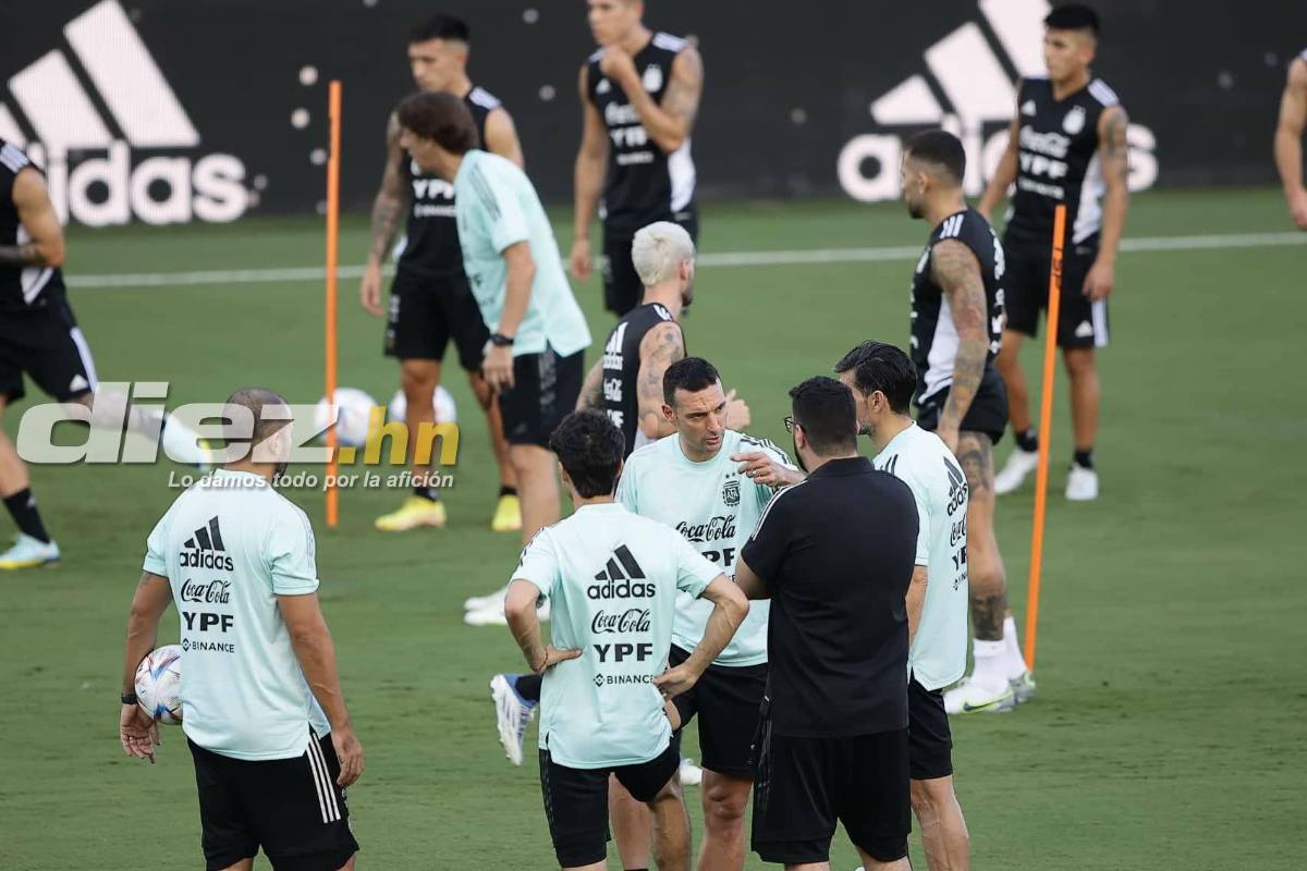 ¿Messi de titular? Así fue el último entrenamiento de Argentina previo al partido ante la Selección de Honduras