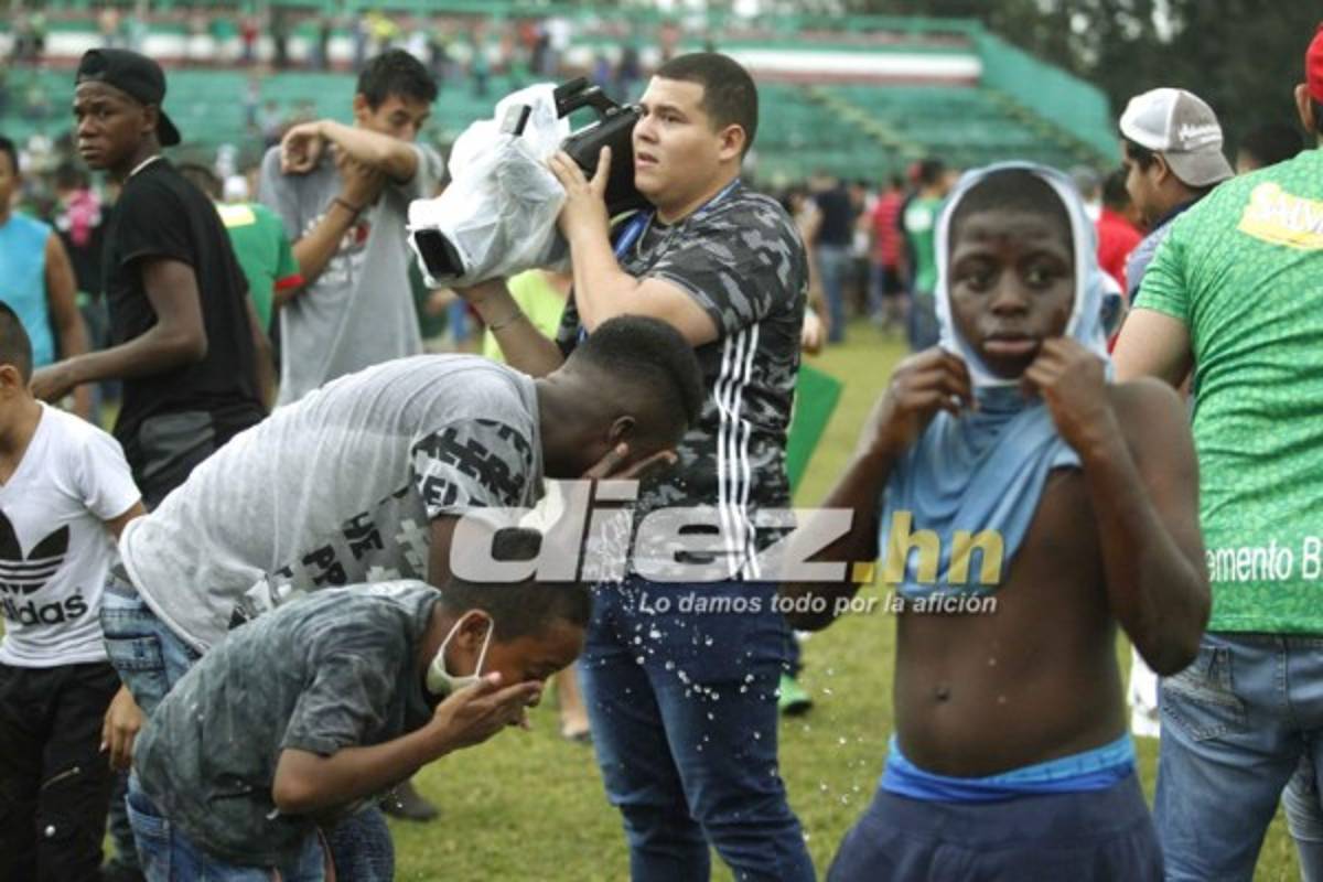 Las imágenes que no viste en TV de incidentes en el Yankel Rosenthal