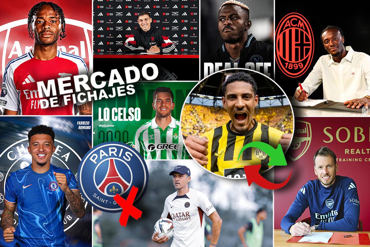 Así cerró el mercado de fichajes: bombazo del United y Luis Enrique se cargó a tres del PSG; sorpresota en la liga española