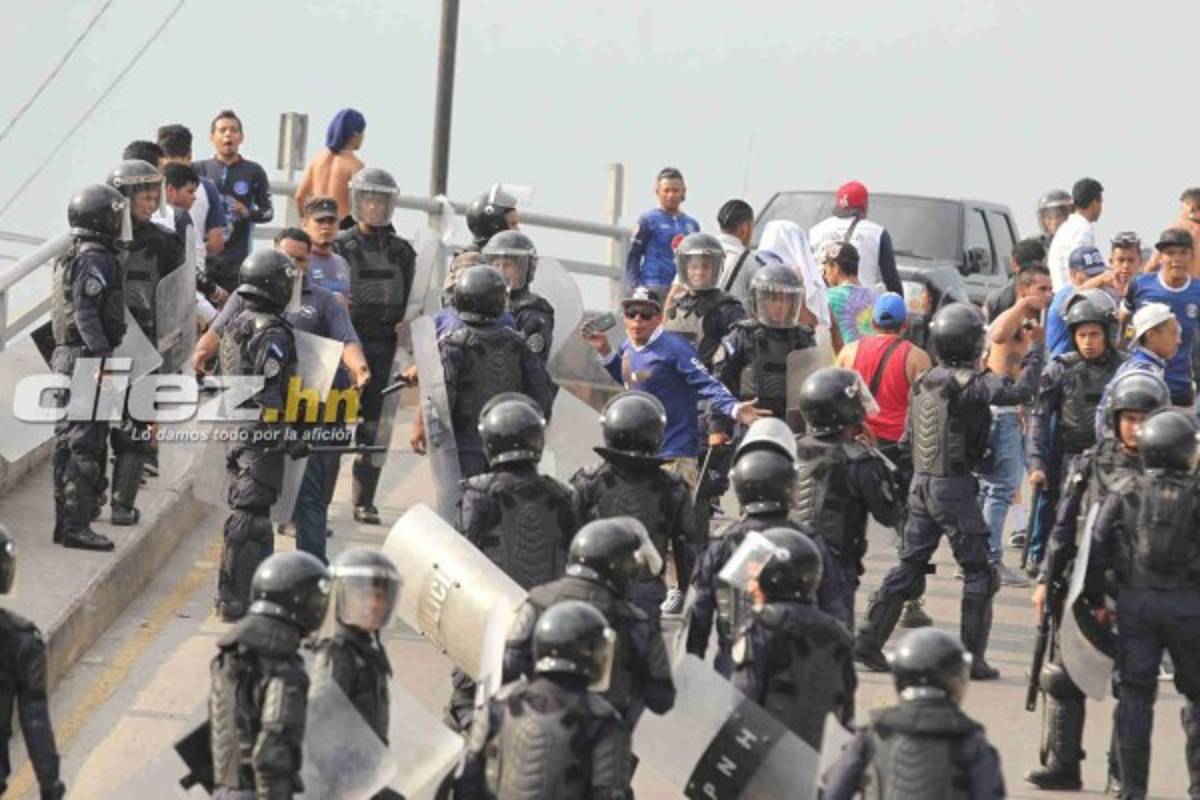 EN FOTOS: Así fue la balacera en las afueras del Nacional en el Motagua-Marathón