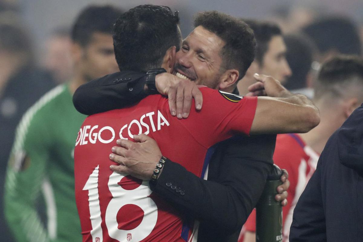 Diego Costa ganó un total de 7 títulos oficiales en el Atlético a lo largo de sus dos etapas en el club. Su palmarés incluye la conquista de la histórica Liga de 2014.