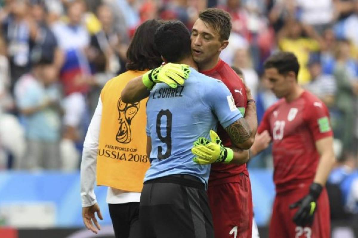 NO SE VIO EN TV: Luis Suárez intimidó a Mbappé y la triste imagen de Tabárez