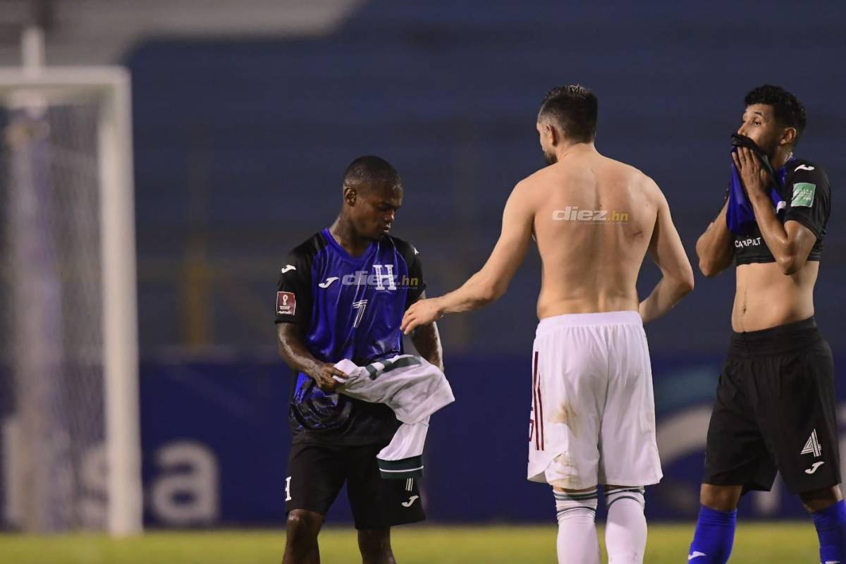 La tristeza de Honduras en su último juego eliminatorio en casa, el intercambio de camisetas y la celebración de México en San Pedro Sula
