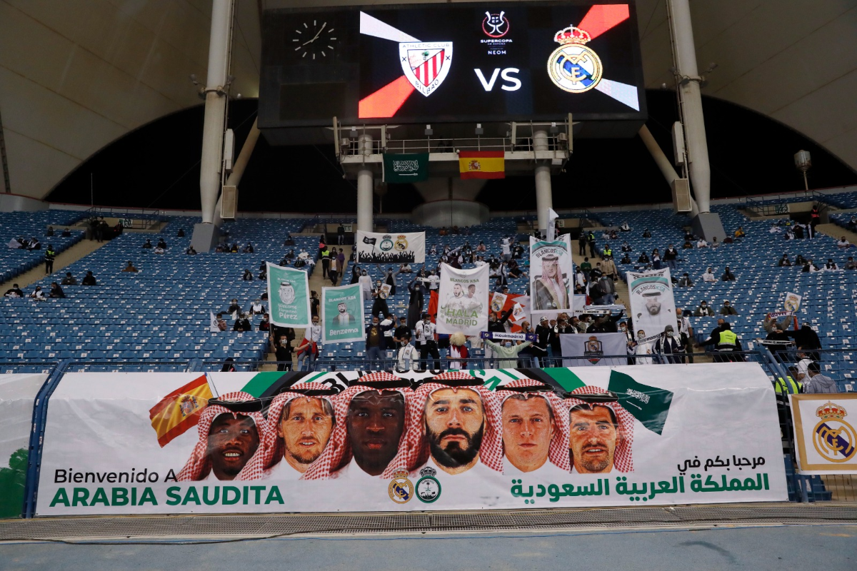 El ‘jeque’ Florentino Pérez, los polémicos penales y la celebración del Real Madrid tras conseguir la Supercopa de España