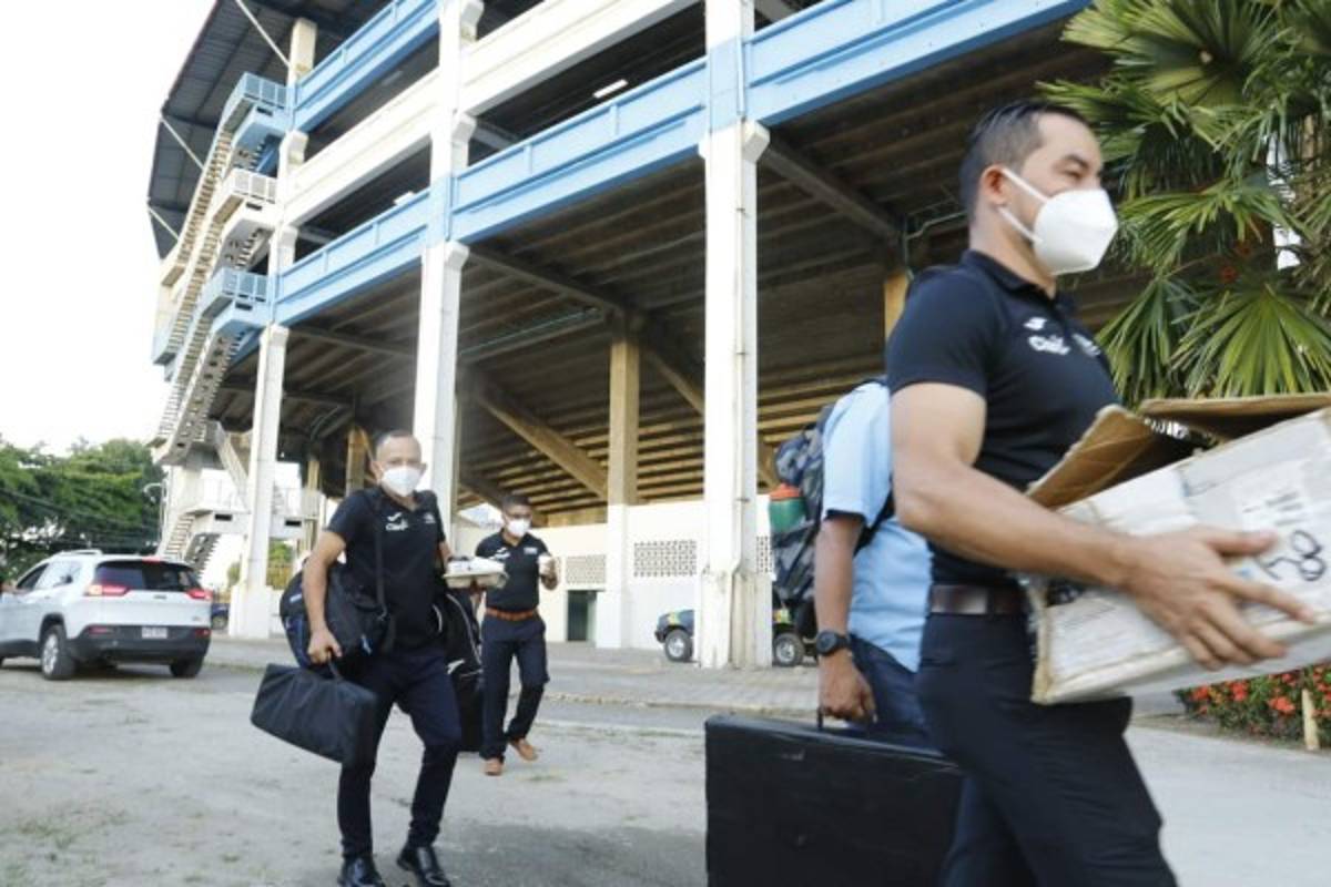 Real España - Olimpia: Las fotos de un estadio vacío y con un protocolo de bioseguridad bien montado