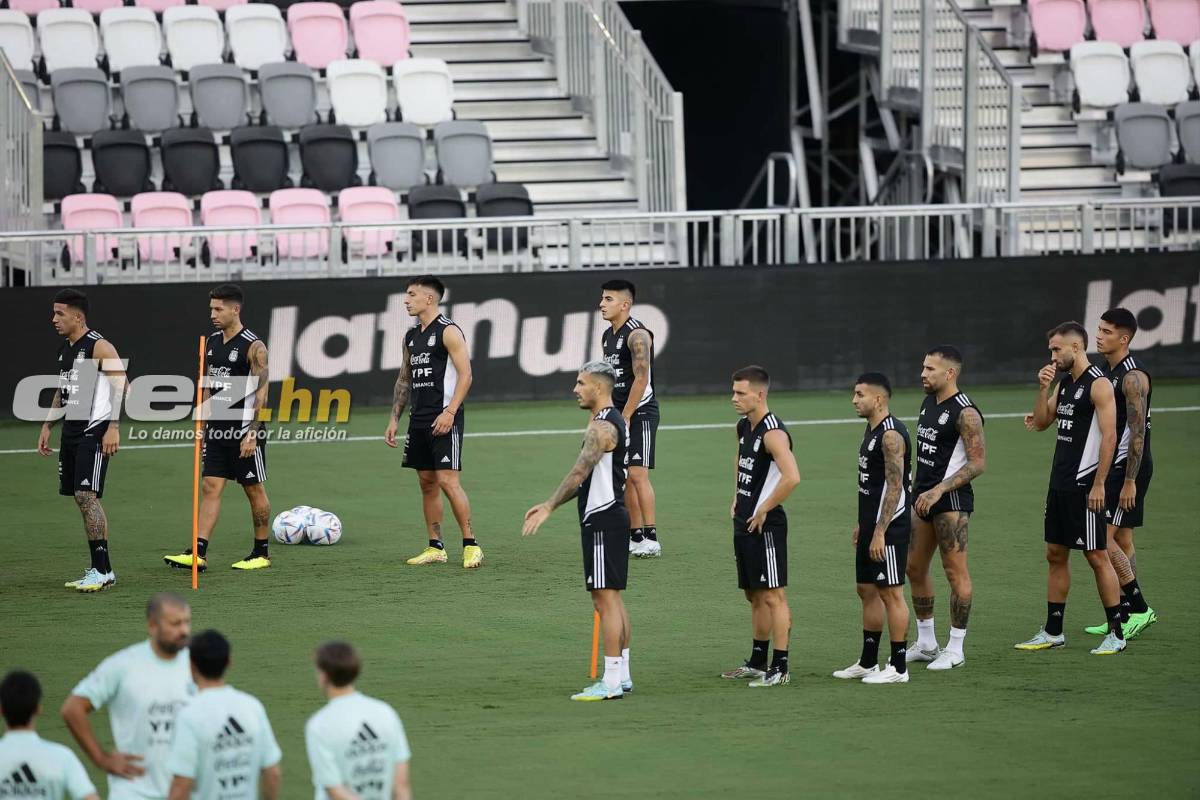 ¿Messi de titular? Así fue el último entrenamiento de Argentina previo al partido ante la Selección de Honduras