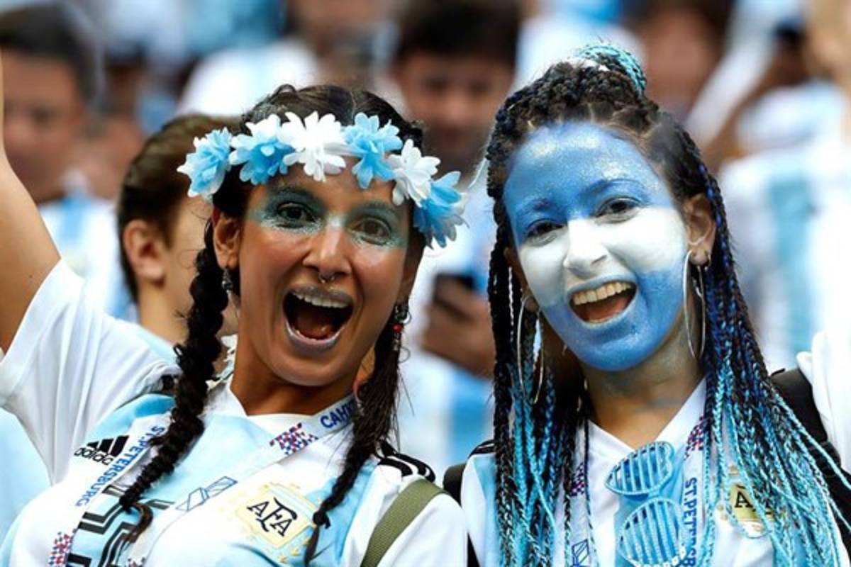 FOTOS: La especular fiesta de los argentinos previo al juego ante Nigeria