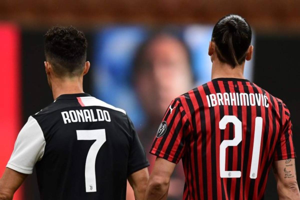 El polémico gesto de Ibrahimovic y se ríe de Cristiano Ronaldo tras marcarle a la Juventus