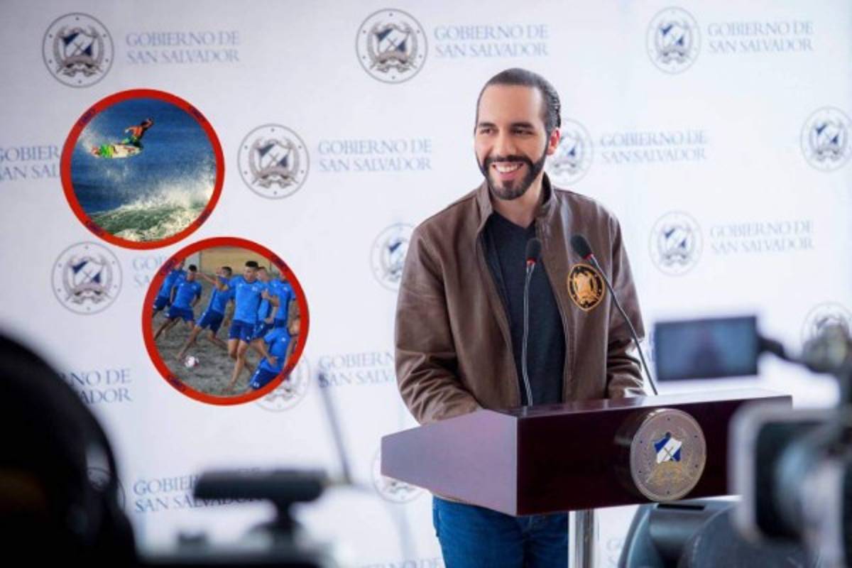 Nayib Bukele promete invertir en el fútbol playa y surf para pelear títulos mundiales