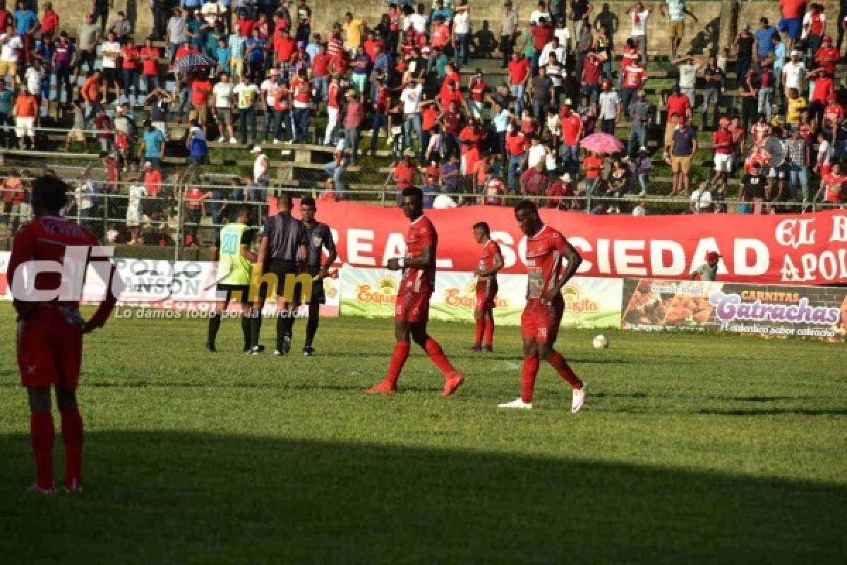 FOTOS: El júbilo y tristeza de la final de ida de la Liga de Ascenso de Honduras