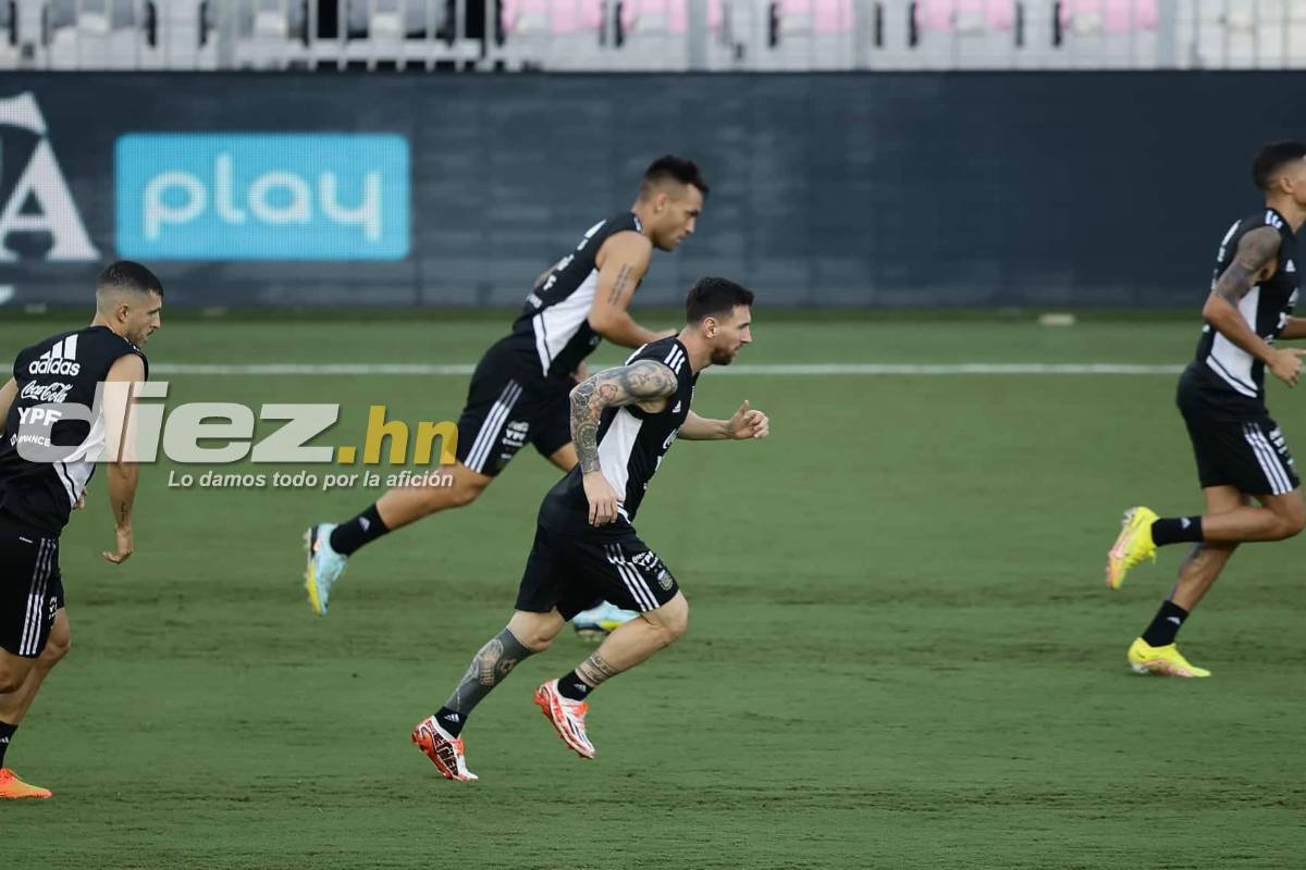 ¿Messi de titular? Así fue el último entrenamiento de Argentina previo al partido ante la Selección de Honduras