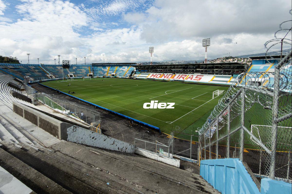 Estadio Nacional recibe los últimos retoques para el Honduras-Haití: así luce la cancha previo a la batalla