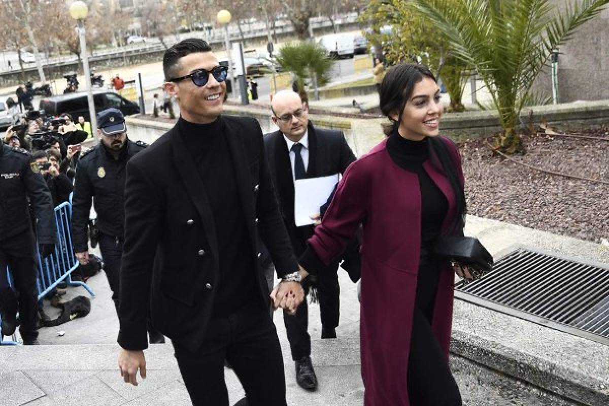 FOTOS: Georgina opacó a Cristiano Ronaldo en audiencia en los juzgados