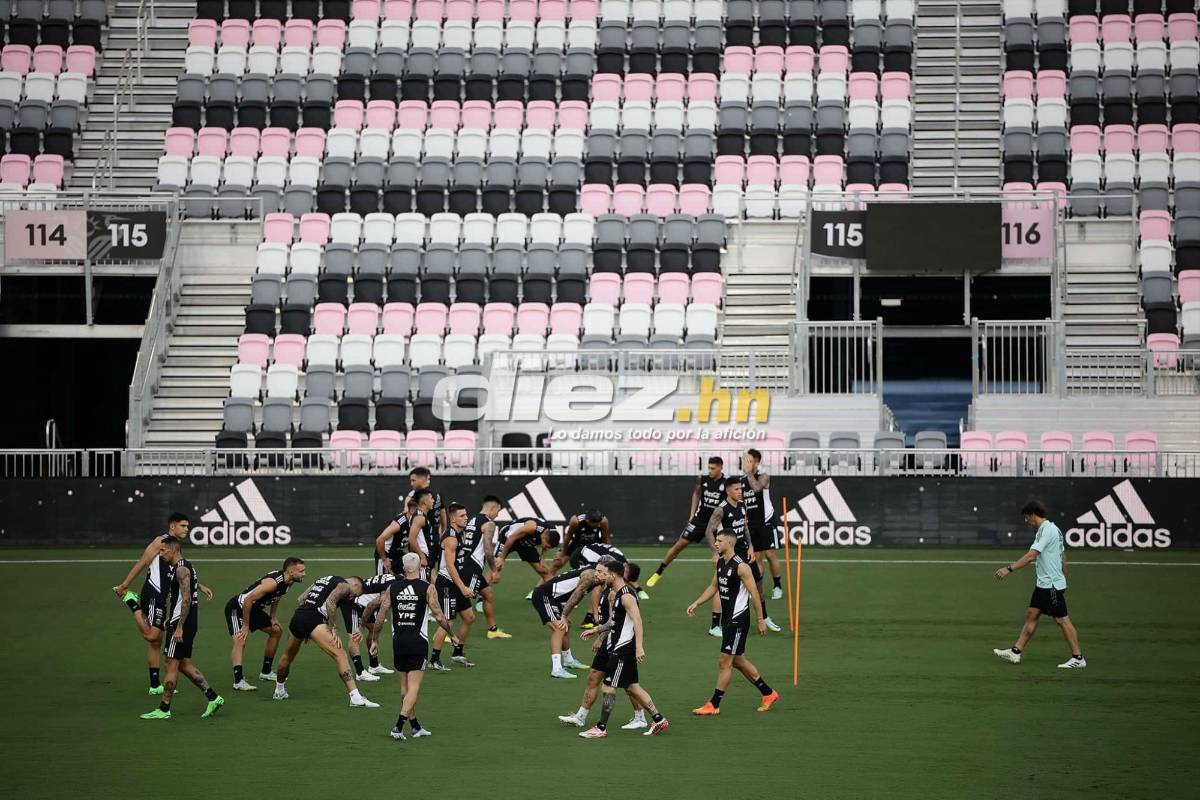 ¿Messi de titular? Así fue el último entrenamiento de Argentina previo al partido ante la Selección de Honduras