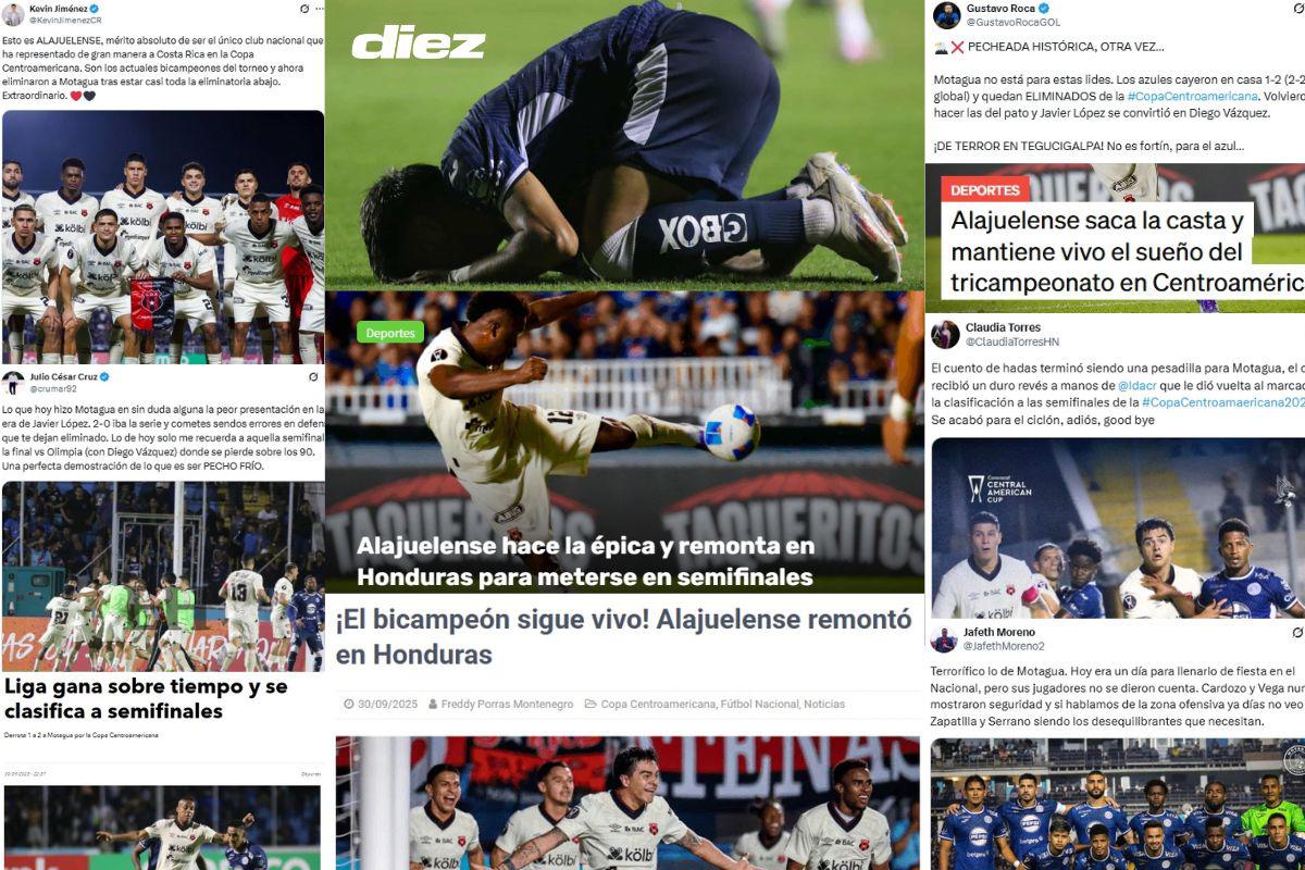 Motagua quedó eliminado y así reacciona la prensa: Pecho frío, vergonzoso; Javier López se convirtió en Diego Vázquez