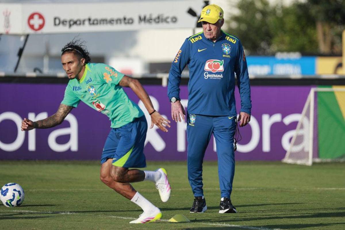 Ancelotti quedó en shock: su primer entrenamiento como DT de Brasil y los tres jugadores que faltan