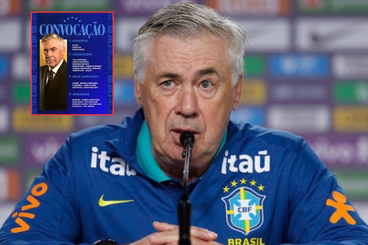 Ancelotti anunció la convocatoria de Brasil para los duelos ante Corea del Sur y Japón; las figuras que regresan