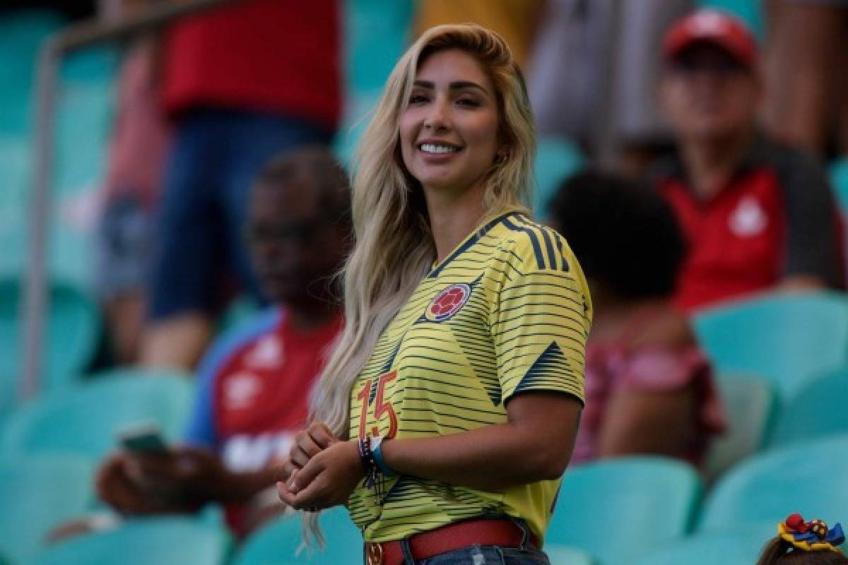 ¡Unas diosas! Larissa Riquelme y Cindy Álvarez enamoran en el Colombia-Paraguay