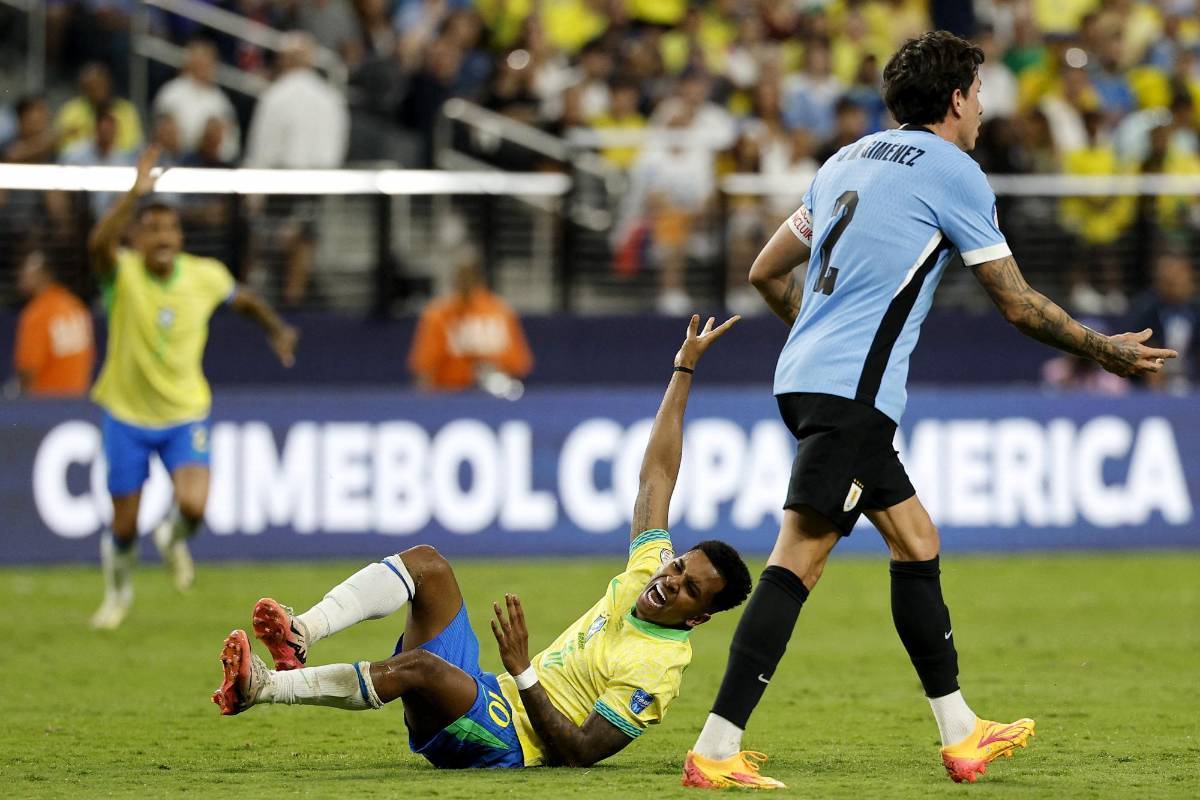 El gran villano de Brasil en la eliminación de Copa América, lágrimas en el festejo de Uruguay y así fue captado Vinicius