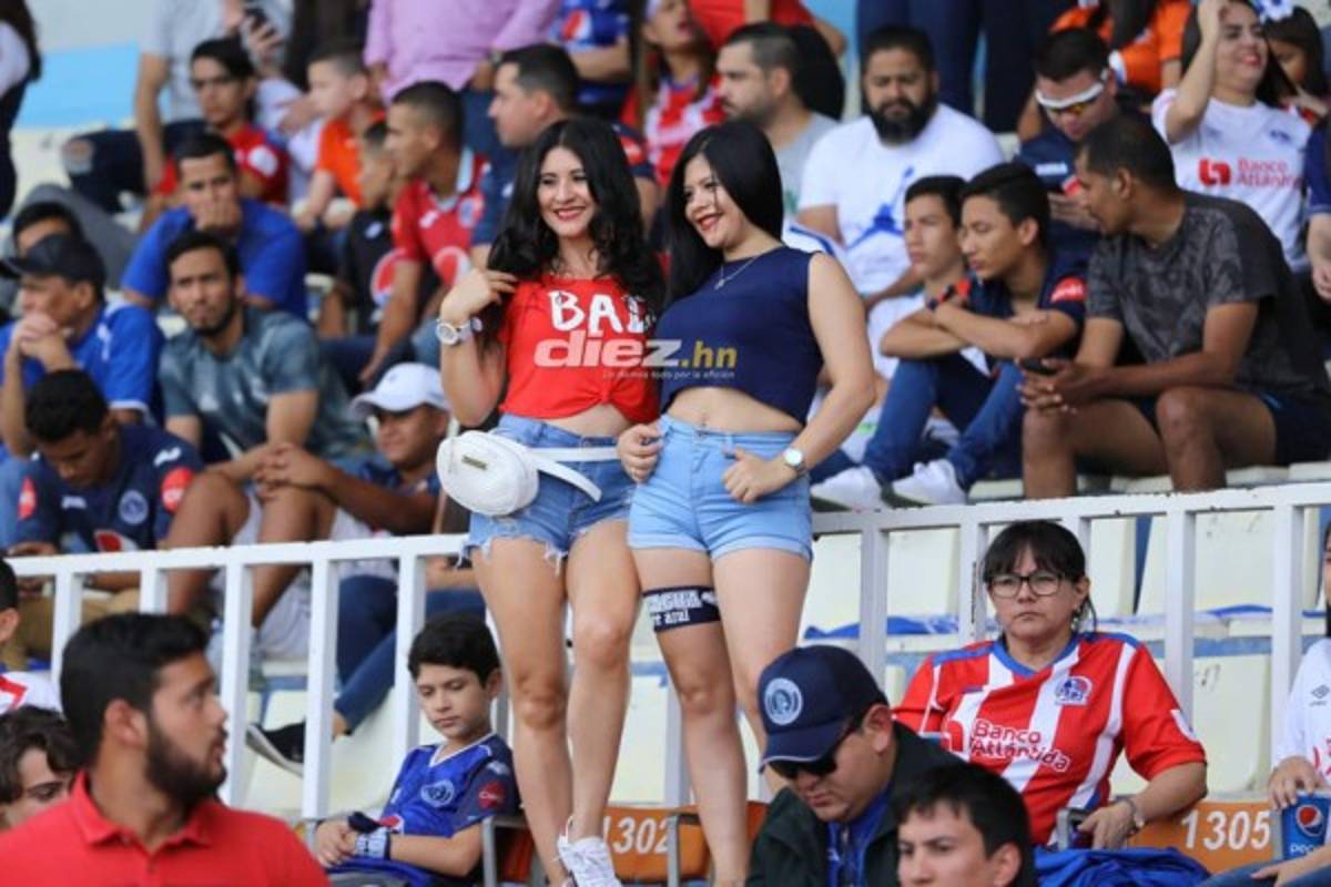 ¡Qué linda final! Las chicas que se robaron las miradas previo al Motagua-Olimpia