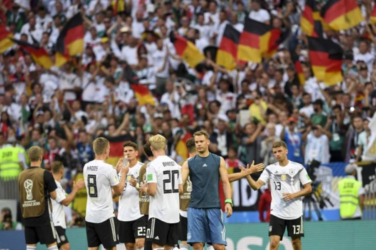 NO VISTE EN TV: El festejo de México, las caras tristes de Alemania y un crack en el estadio